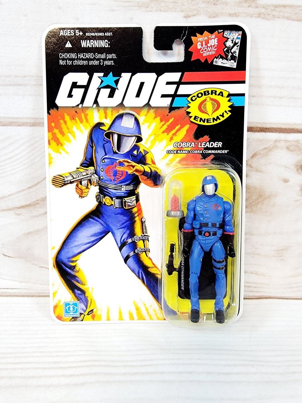 GI Joe Comic Series Cobra Leader Cobra Commander Action Figure Cobra Enemy NEW